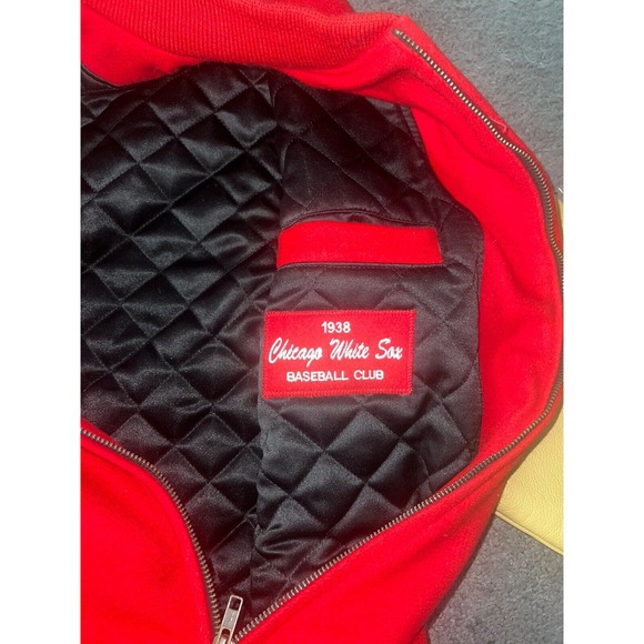 Mitchell & Ness Chicago White Sox 1938 Varsity Jacket USA Made Size (40) Med EUC - Picture 16 of 16